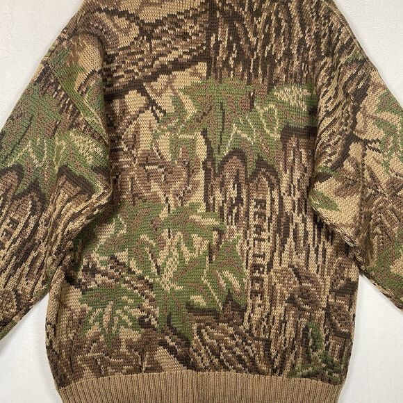 Vintage Woolrich Realtree 100% Wool Camo Sweater Crewneck Hunting Outdoor - Picture 8 of 11